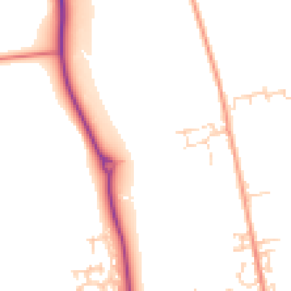 Daytime road noise heatmap for YO16 6AU