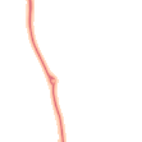 Night-time road noise heatmap for YO16 6AU