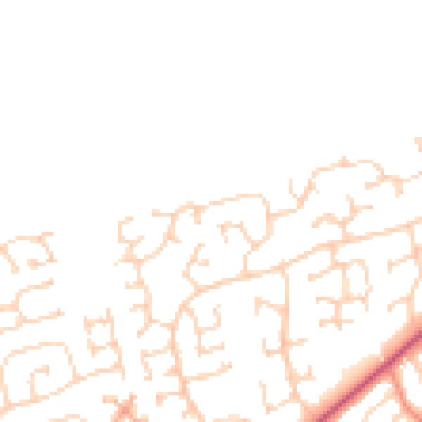 Daytime road noise heatmap for YO16 6GL