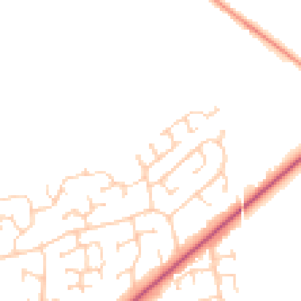 Daytime road noise heatmap for YO16 6ZQ