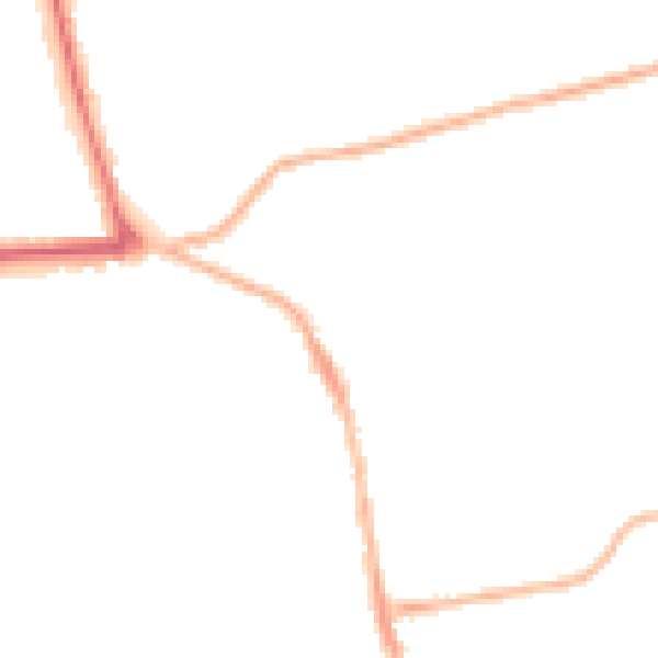 Night-time road noise heatmap for YO16 7BF