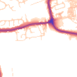 Daytime road noise heatmap for YO21 1AP