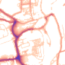 Daytime road noise heatmap for YO21 1DZ