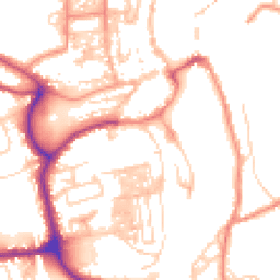 Daytime road noise heatmap for YO21 1EE