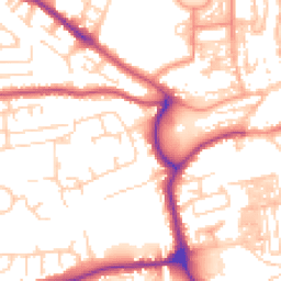 Daytime road noise heatmap for YO21 1HF