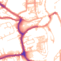 Daytime road noise heatmap for YO21 1QL