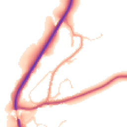 Daytime road noise heatmap for YO21 1RS