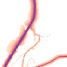Daytime road noise heatmap for YO21 1RZ