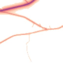 Daytime road noise heatmap for YO21 1ST