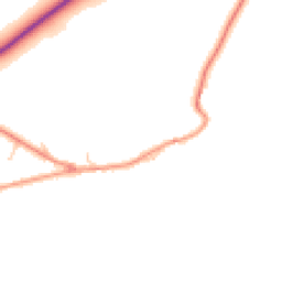 Daytime road noise heatmap for YO21 1SW