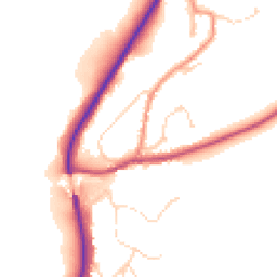 Daytime road noise heatmap for YO21 1TB