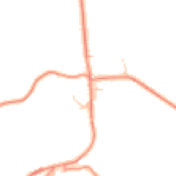 Daytime road noise heatmap for YO21 2JE
