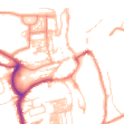 Daytime road noise heatmap for YO21 3BA
