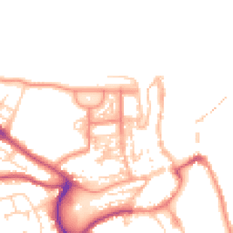 Daytime road noise heatmap for YO21 3FH