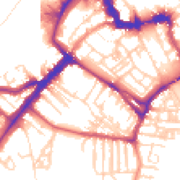 Daytime road noise heatmap for YO23 1AE