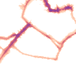 Night-time road noise heatmap for YO23 1AE