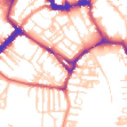Daytime road noise heatmap for YO23 1AJ