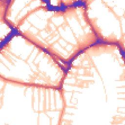 Daytime road noise heatmap for YO23 1AL