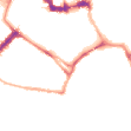 Night-time road noise heatmap for YO23 1AL