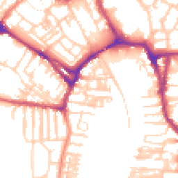 Daytime road noise heatmap for YO23 1AP