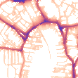 Daytime road noise heatmap for YO23 1AT