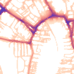 Daytime road noise heatmap for YO23 1AX