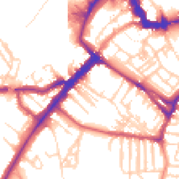 Daytime road noise heatmap for YO23 1BR