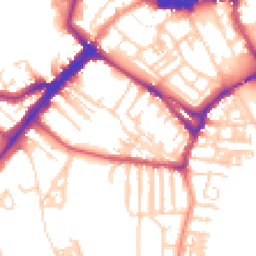 Daytime road noise heatmap for YO23 1BW