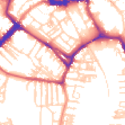 Daytime road noise heatmap for YO23 1DG