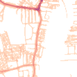 Daytime road noise heatmap for YO23 1LD