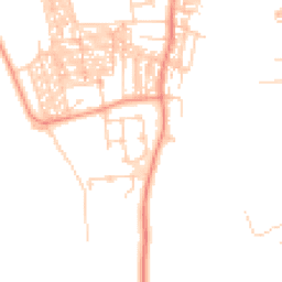 Daytime road noise heatmap for YO23 1PR