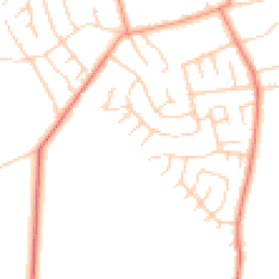 Daytime road noise heatmap for YO23 2RN