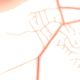 Daytime road noise heatmap for YO23 2RR