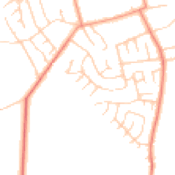 Daytime road noise heatmap for YO23 2RW