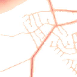 Daytime road noise heatmap for YO23 2RY