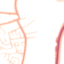 Daytime road noise heatmap for YO23 2SD