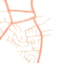 Daytime road noise heatmap for YO23 2SN