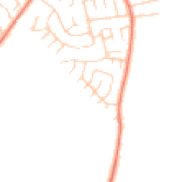 Daytime road noise heatmap for YO23 2SU