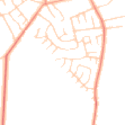 Daytime road noise heatmap for YO23 2TA