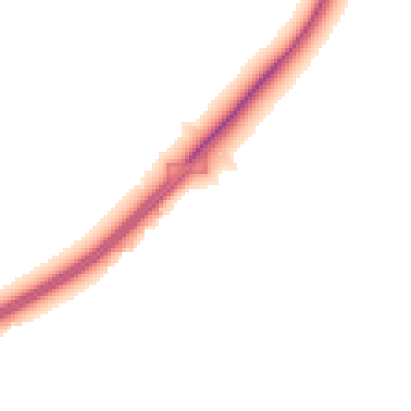 Night-time road noise heatmap for YO23 3PP