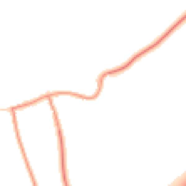 Daytime road noise heatmap for YO23 3QU
