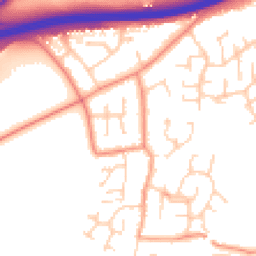 Daytime road noise heatmap for YO23 3SR