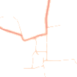 Daytime road noise heatmap for YO23 7AX