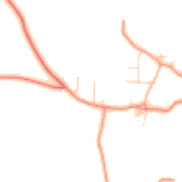 Daytime road noise heatmap for YO23 7DE