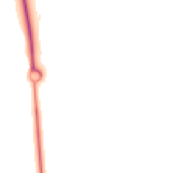 Night-time road noise heatmap for YO24 2XB