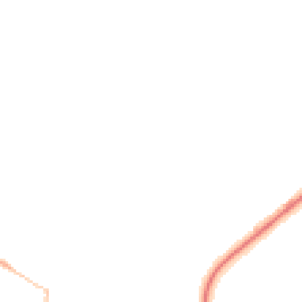 Night-time road noise heatmap for YO31 9PP