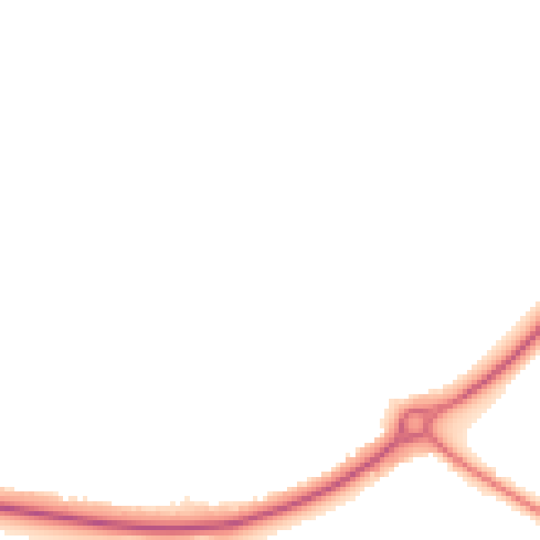 Night-time road noise heatmap for YO43 3BE