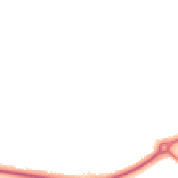 Night-time road noise heatmap for YO43 3BG
