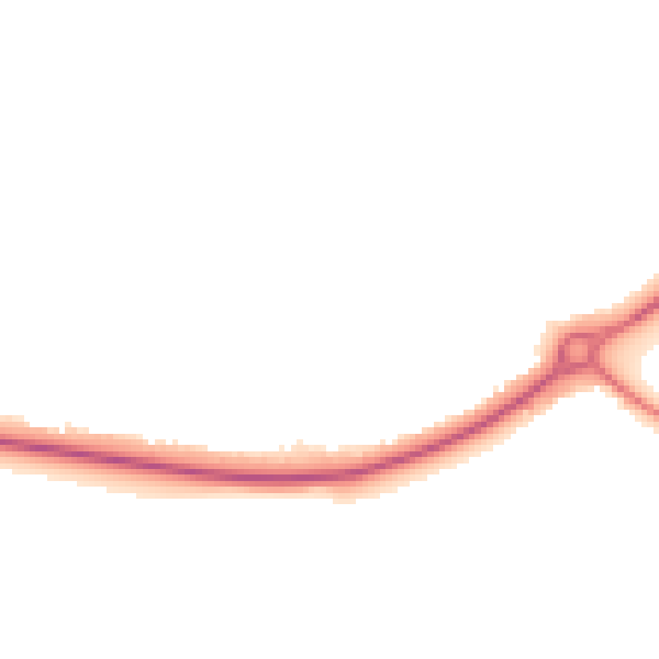 Night-time road noise heatmap for YO43 3BS