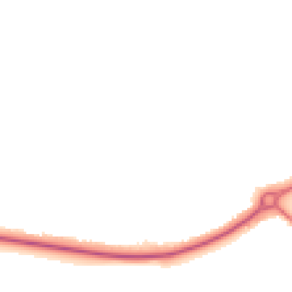 Night-time road noise heatmap for YO43 3BU